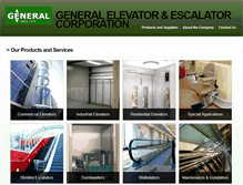 Tablet Screenshot of generalelevators.com